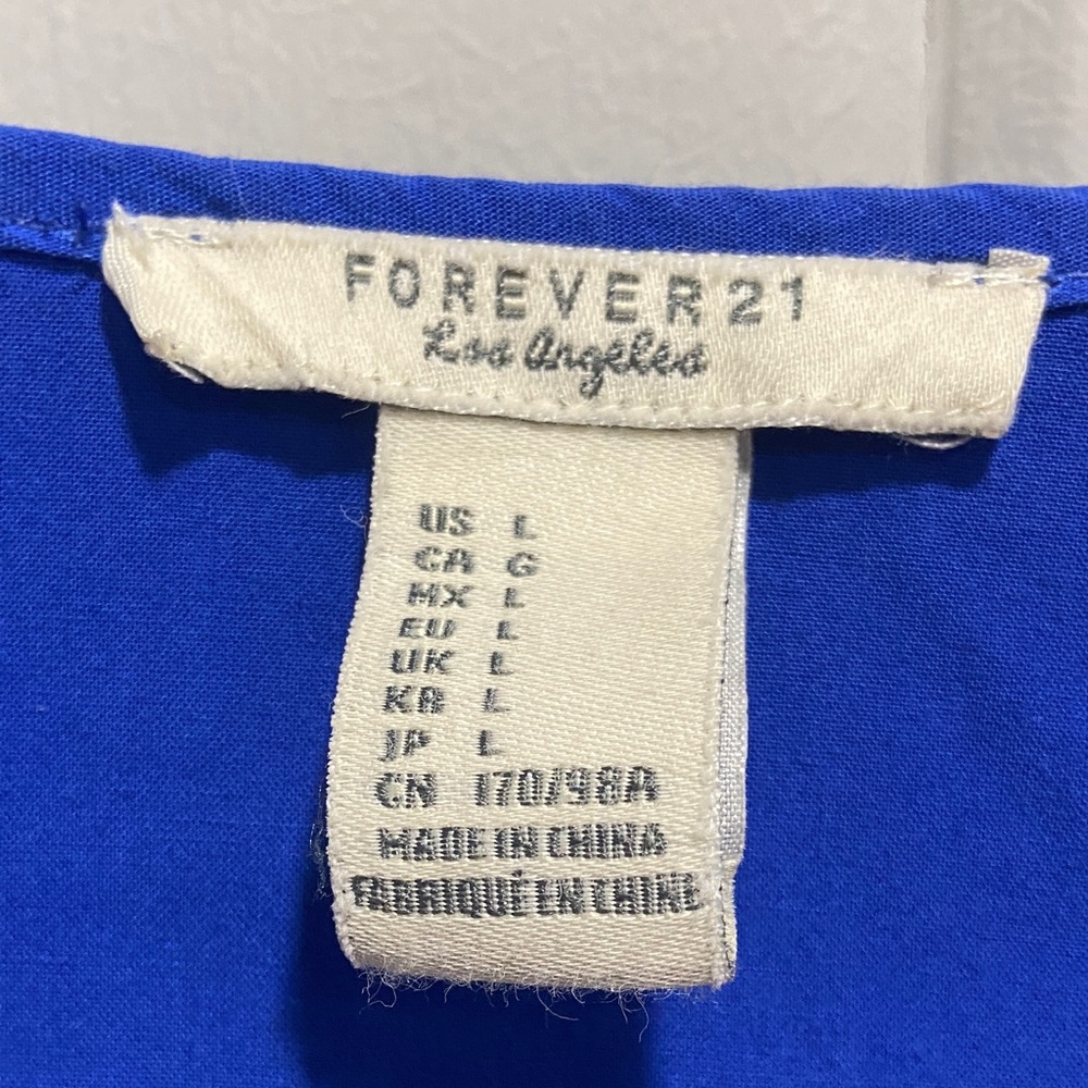 Forever 21 Vibrant Blue Garment - Picture 2 of 3